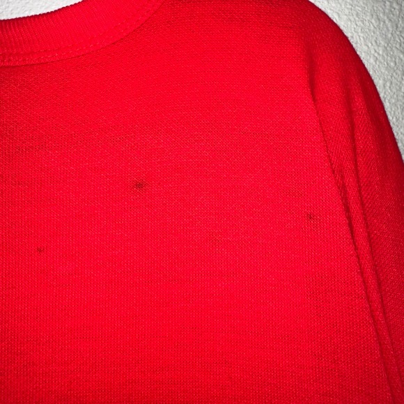 Red Long Sleeve Nightgown Cute Scottie Dog Winter Village Print Sleepshirt Women - Picture 5 of 6